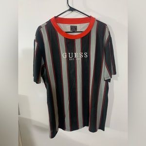 Striped Embroidered Guess Tee
